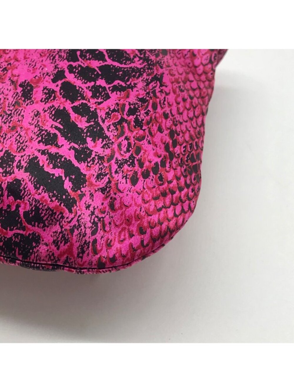 Jimmy Choo Pink Leather Python-Print Clutch - Picture 8 of 12